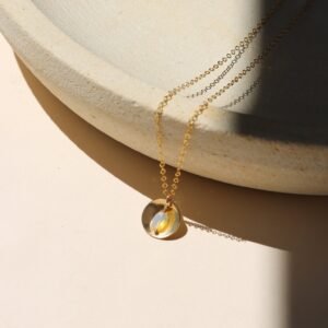 Cove Necklace with Opal Drop