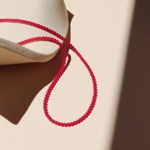 Beaded Ruby Necklace